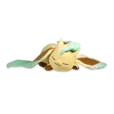 leafeon plush|leafeon plush sleeping.